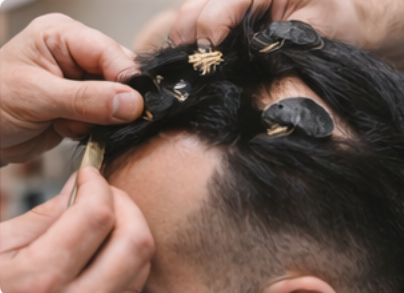 clip on hair system